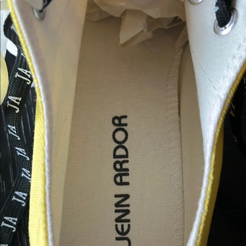 Jenn Ardor‎ Yellow Canvas Sneakers